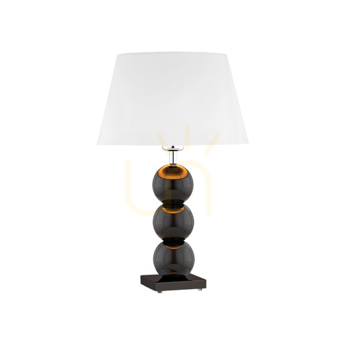 Check Table Lamp Argon Fudżi White Glass Chrome 550 mm 4058