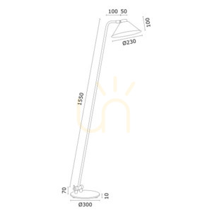 Floor Lamp ARGON GABIAN Black Steel E27 168 cm 4999 small 4