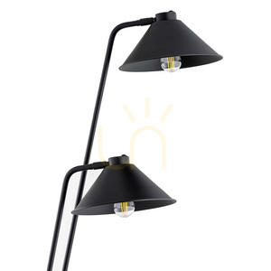 Floor Lamp ARGON Gabian Black Painted Steel 168cm 2xE27 7075 2 Floor Lamp ARGON Gabian Black Painted Steel 168cm 2xE27 7075 small 2