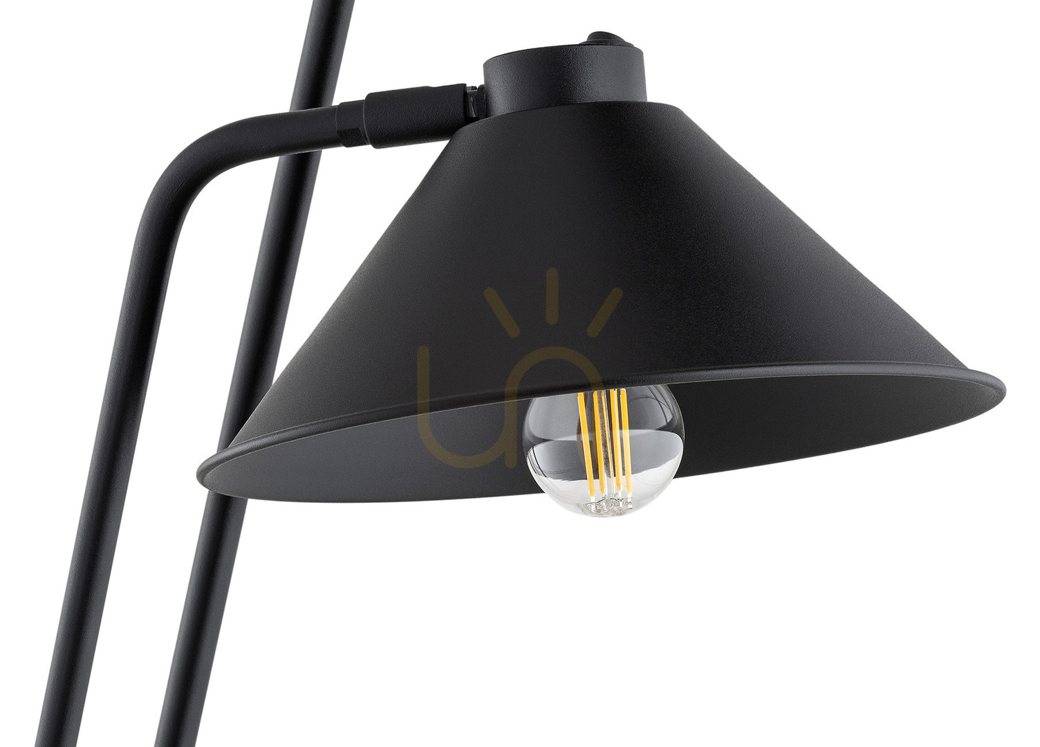 Display Floor Lamp ARGON Gabian Black Painted Steel 168cm 2xE27 7075 Floor Lamp ARGON Gabian Black Painted Steel 168cm 2xE27 7075