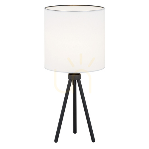 Check Table Lamp ARGON HILARY White Black Steel 4083