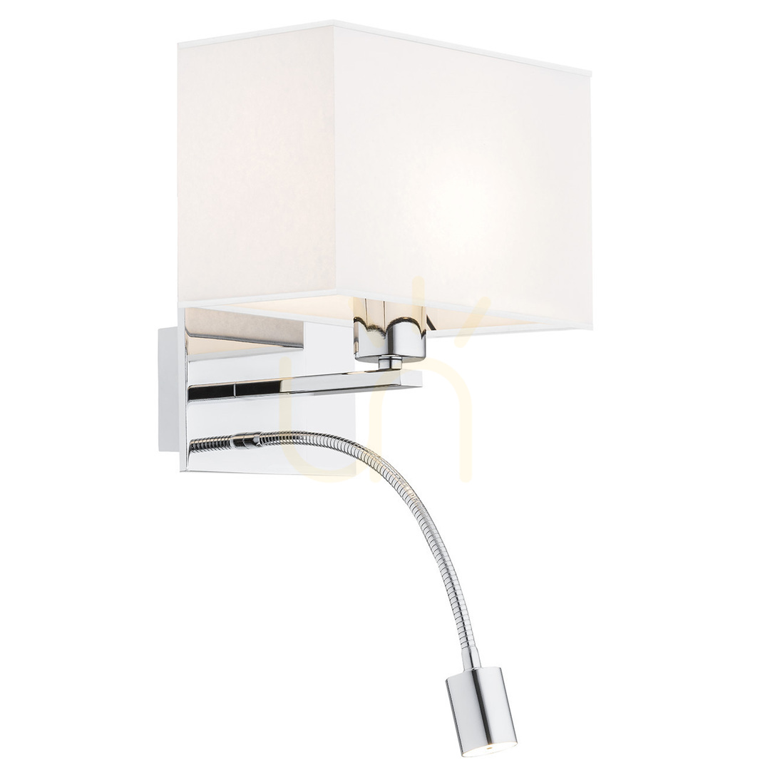 Wall Lamp ARGON HILARY White Chrome E27 IP20 867