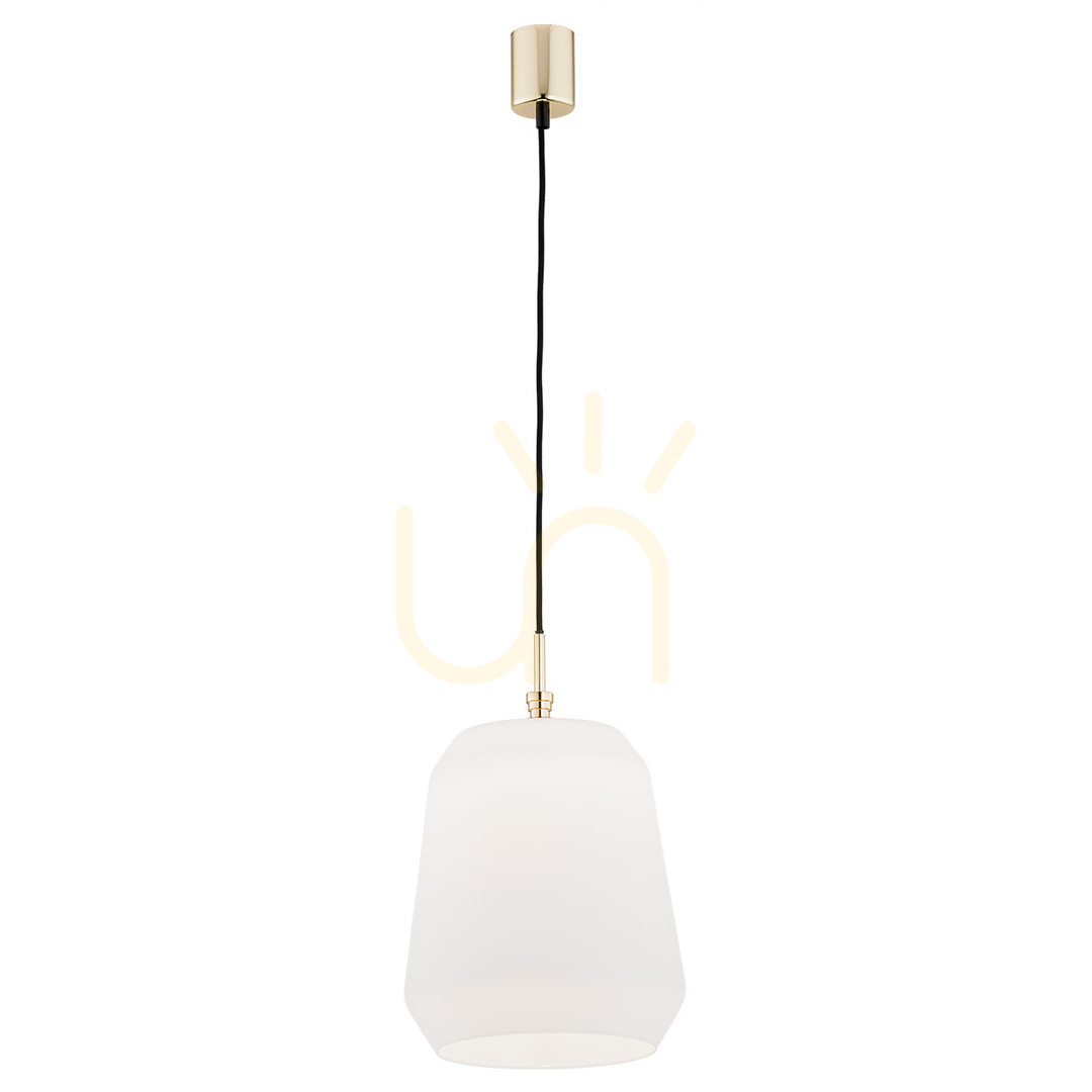 Argon Irun White Glass Brass Pendant Light 250 mm 4273