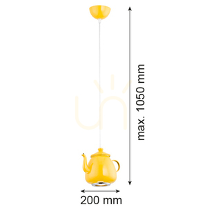 Pendant Light ARGON JAMAJKA Yellow Steel GU10 IP20 3651 small 1