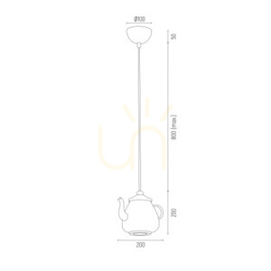 Pendant Light ARGON JAMAJKA Yellow Steel GU10 IP20 3651 small 2
