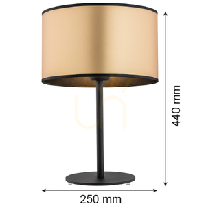 Table Lamp ARGON KARIN Black Gold 4297 E27 44 cm small 1