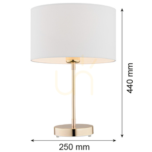 Table Lamp ARGON KARIN White Brass 4301 small 1