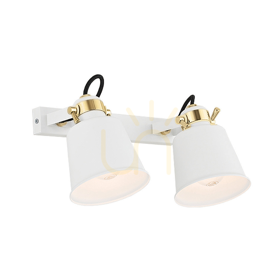 Wall lamp ARGON KONGO 875 white brass 2xE27 painted steel IP20