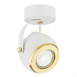 Plafon ARGON KOS PLUS White Brass GU10 1x5W IP20 4901 small 0