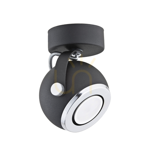 Check Wall lamp ARGON KOS black steel GU10 5W 3521