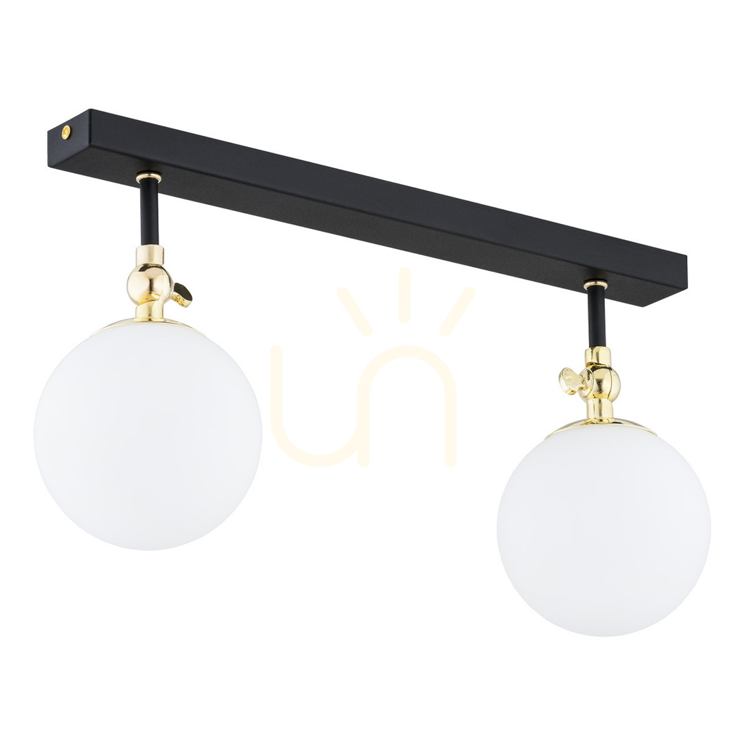ARGON LATINA Wall Lamp White Brass Glass IP44 2xE14 846