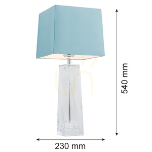 Table Lamp ARGON LILLE 3839 Transparent Chrome Glass E27 IP20 small 1