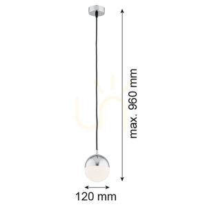 ARGON Livia Chrome Pendant Light IP44 E14 4032 small 1