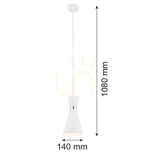 Pendant Light ARGON LUKKA White E27 3892 small 1