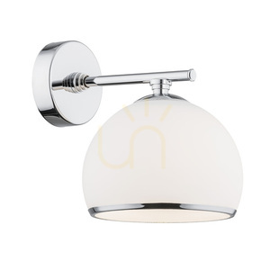 Wall Lamp ARGON Marbella White Chrome Glass E27 IP20 4254 small 0