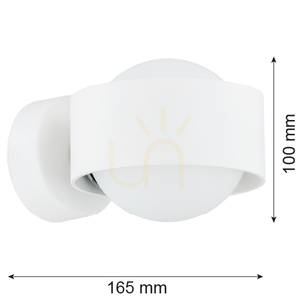 Wall lamp ARGON MASSIMO PLUS 8057 White Opal IP44 G9 small 1