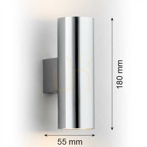 View ARGON MITOS 912 chrome wall lamp 2x GU10 IP20 ARGON MITOS 912 chrome wall lamp 2x GU10 IP20