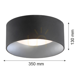 Plafon ARGON Mohito 350 mm czarny/srebrny 2xE27 IP20 704 small 1