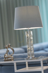 Table Lamp ARGON NANCY 3844 Transparent Chrome Glass E27 small 1