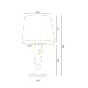 Table Lamp ARGON NANCY 3844 Transparent Chrome Glass E27 small 4