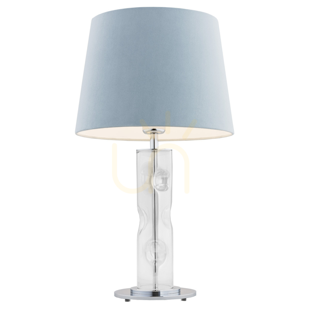 Table Lamp ARGON NANCY 3844 Transparent Chrome Glass E27