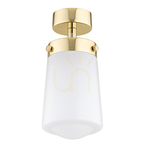 Argon Pasadena 8005 white gloss and brass ceiling light E27 IP44 small 2