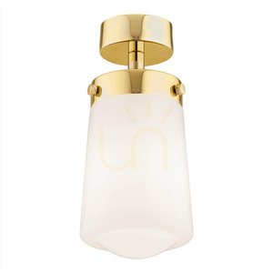 Argon Pasadena 8005 white gloss and brass ceiling light E27 IP44 small 0