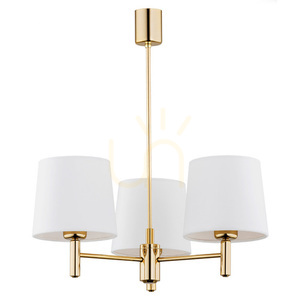 Argon PONTE PLUS 6110 White Velvet Brass Chandelier E27 3-Light small 3