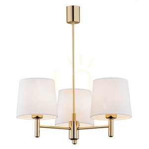 Argon PONTE PLUS 6110 White Velvet Brass Chandelier E27 3-Light small 0