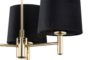 ARGON PONTE PLUS Black / Dark Brass 3-Light E27 Chandelier 6111 small 3