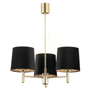 ARGON PONTE PLUS Black / Dark Brass 3-Light E27 Chandelier 6111 small 0