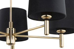 Argon PONTE PLUS black 5-light E27 chandelier 2107 small 2