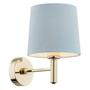 Wall lamp ARGON Ponte 4347 brass blue velour E27 IP20 small 0