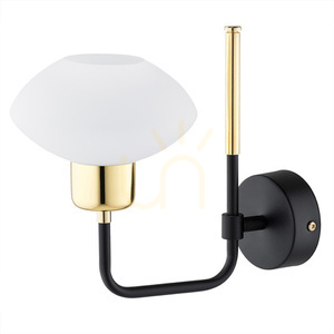 Wall Lamp ARGON Ravello White Glass Brass E27 8032 small 1