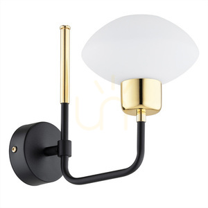 Wall Lamp ARGON Ravello White Glass Brass E27 8032 small 2