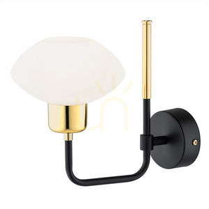 Wall Lamp ARGON Ravello White Glass Brass E27 8032 small 0