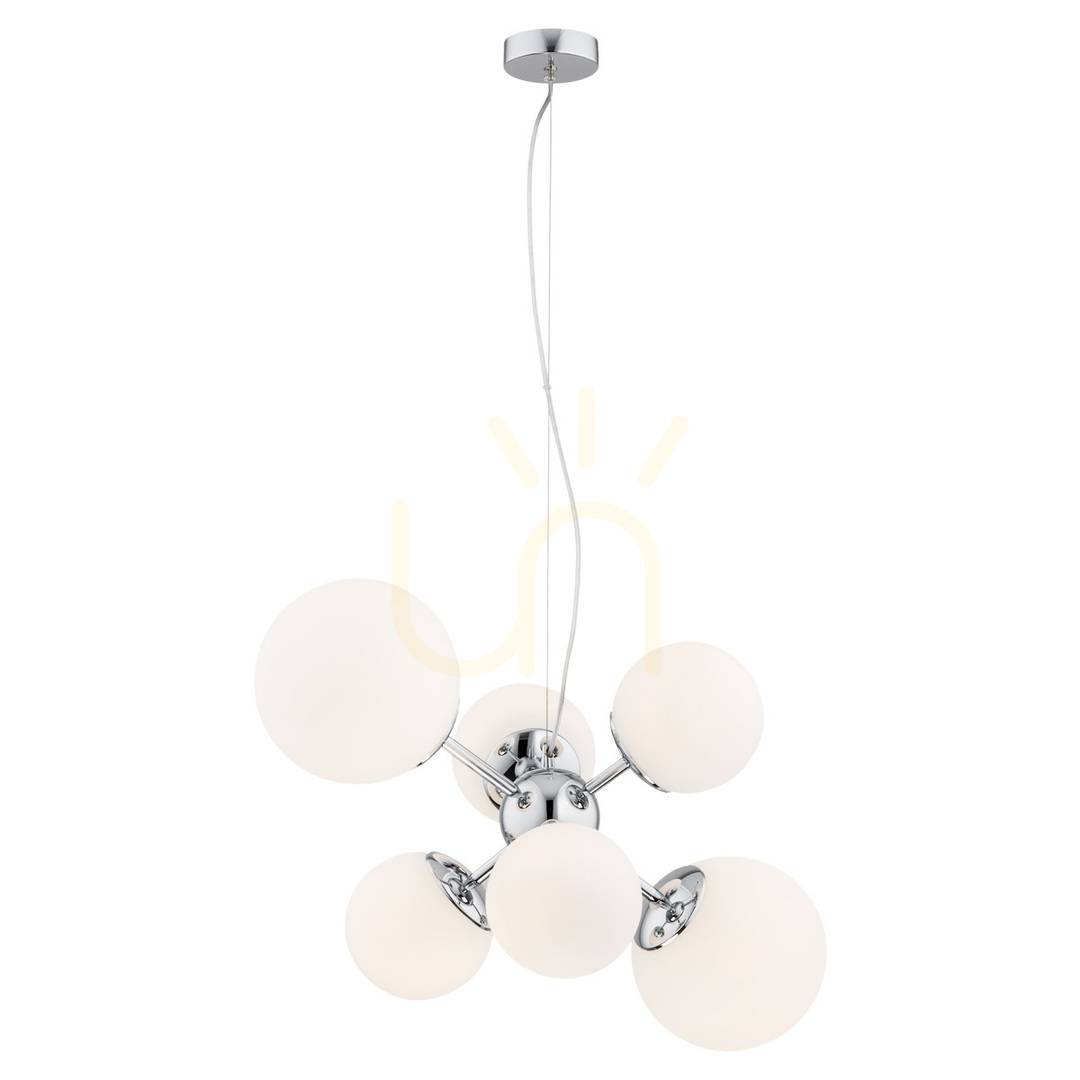 Chandelier ARGON Satellite 6xE27 White Chrome 700 mm 2531