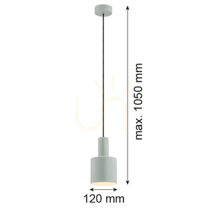 Pendant Light ARGON Sines Brass Sage 4217 E27 small 1
