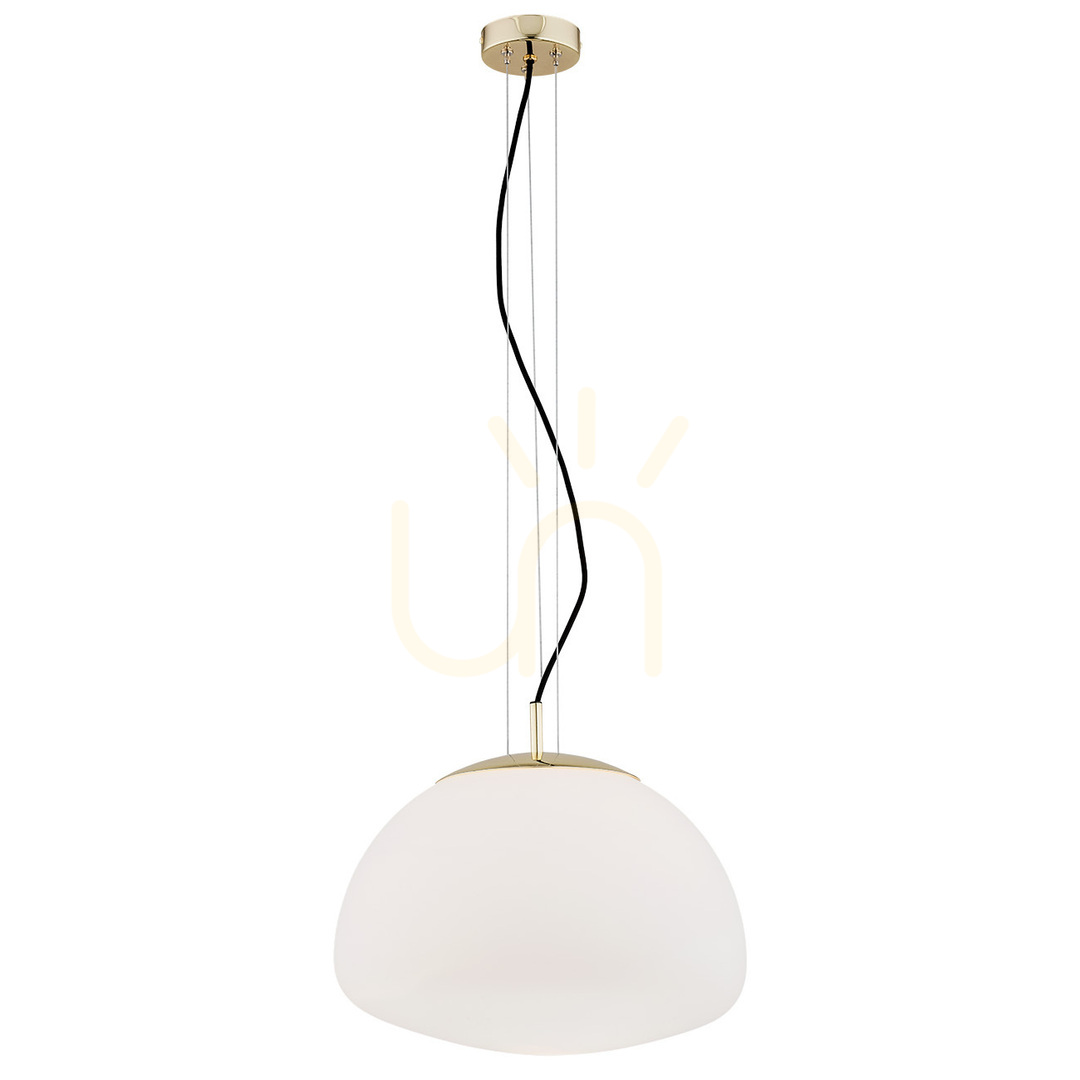 Pendant Light ARGON Trini 4317 White Opal Glass Brass E27