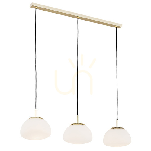 Check Wall Lamp ARGON TRINI White Brass Glass E27 IP20 1494