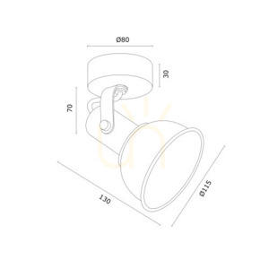 Wall Lamp ARGON TWIST White Brass-plated E14 IP20 4899 small 3