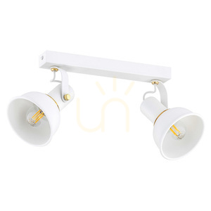 Plafon ARGON Twist biały mosiądz 2xE14 7036 small 1