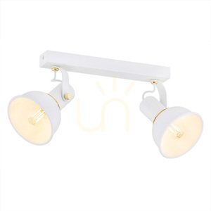 Plafon ARGON Twist biały mosiądz 2xE14 7036 small 0
