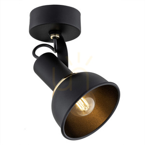 Argon TWIST 4900 adjustable wall light, black with brass-plated details, E14 small 0