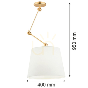 Pendant Light ARGON Zakynthos Plus White Brass 4895 small 5
