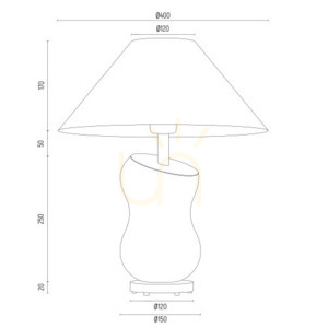 Argon VENETO Black Table Lamp E27 8037 small 2