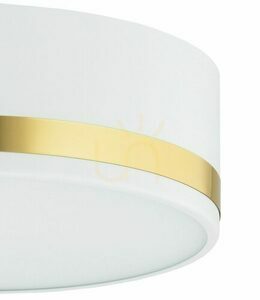 Plafon Argon AMORE biały z złotą strukturą E27 2x1W 7034 small 4