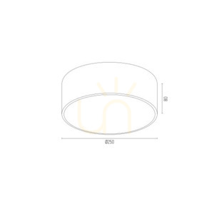 Plafon ARGON AMORE czarny złoty 2xE27 250 mm 7040 small 6
