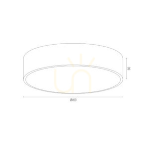 Plafon ARGON Darling 1187 szary 3xE27 450 mm IP20 small 6