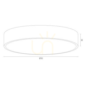 Plafon Argon DARLING 2535 gris 6xE27 750 mm small 4